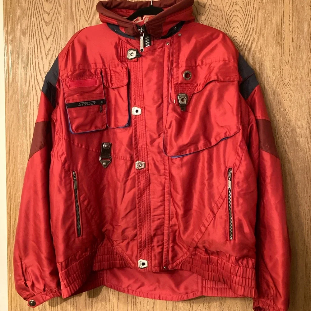 Spyder Vintage Men's Vibrant Red Ski Jacket - Picture 1 of 11